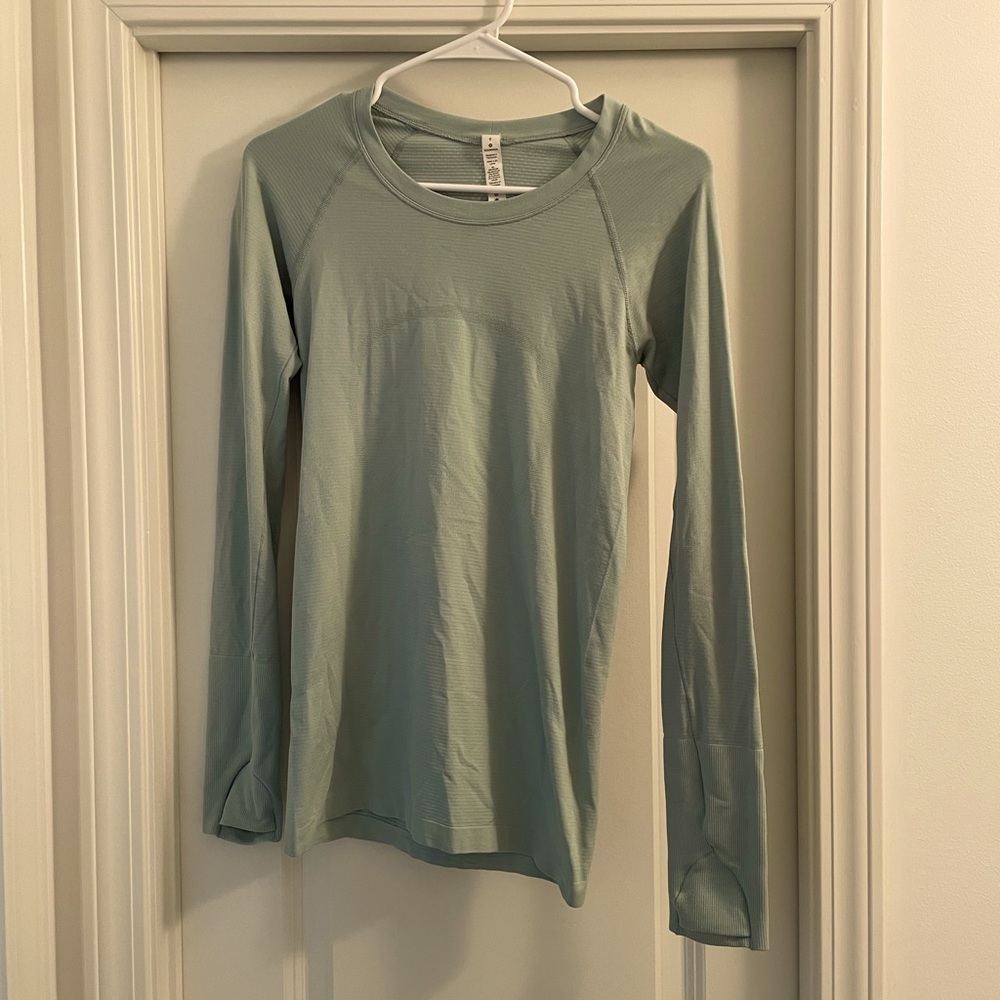 lululemon athletica Light Green swiftly tech Long Sleeve Top